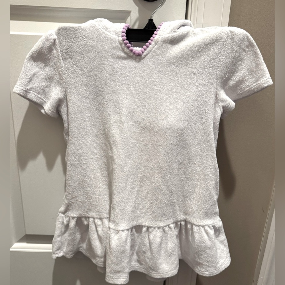 NWOT Toddler girl bathing suit coverup with hood